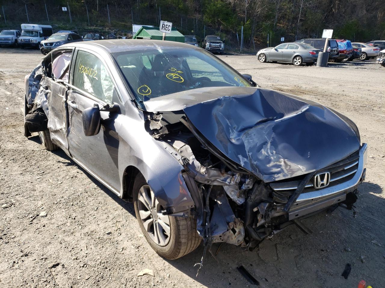 HONDA ACCORD LX 2014 with VIN 1HGCR2F34EA083161 - Photo from auction