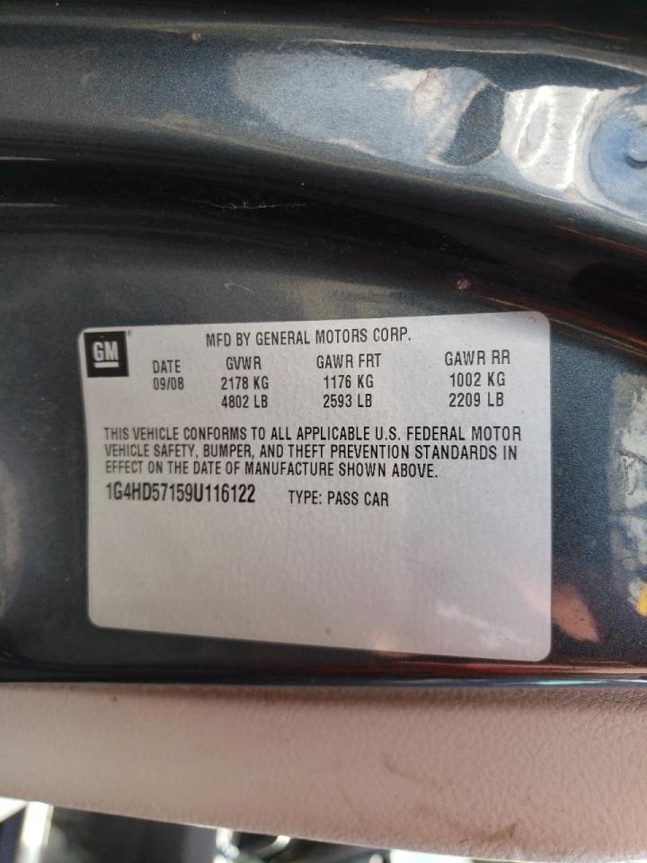 Photo 10 from auction – 2009 BUICK LUCERNE CX with VIN 1G4HD57159U116122