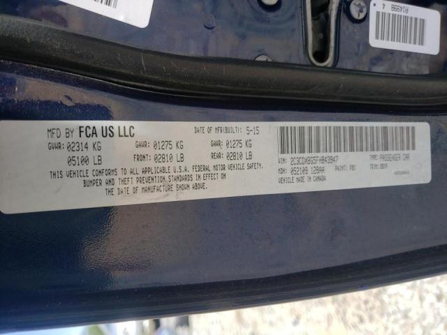 Photo 10 from auction – 2015 DODGE CHARGER SE with VIN 2C3CDXBG5FH843947
