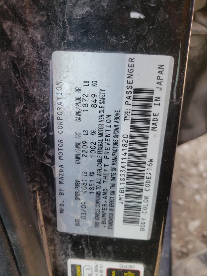 Photo 10 from auction – 2010 MAZDA 3 S with VIN JM1BL1S53A1141820