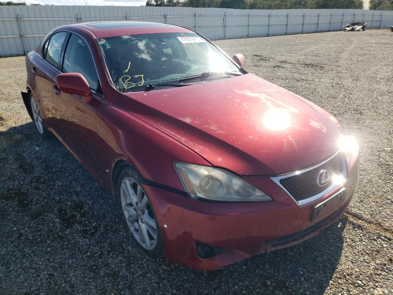 LEXUS IS 250 2006 with VIN JTHBK262462016740 - Photo from auction
