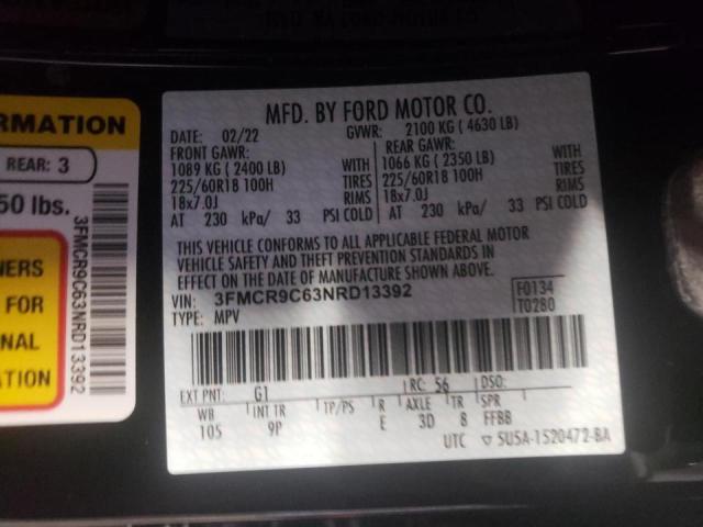 Photo 10 from auction – 2022 FORD BRONCO with VIN 3FMCR9C63NRD13392