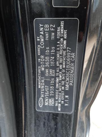 Photo 10 from auction – 2008 HYUNDAI ACCENT GS with VIN KMHCM36C18U069977