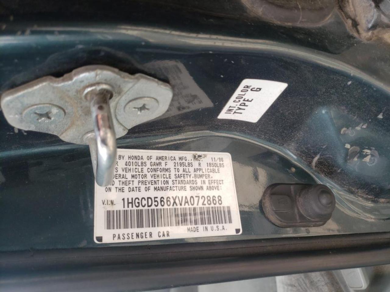 Photo 10 from auction – 1997 HONDA 125S with VIN 1HGCD566XVA072868