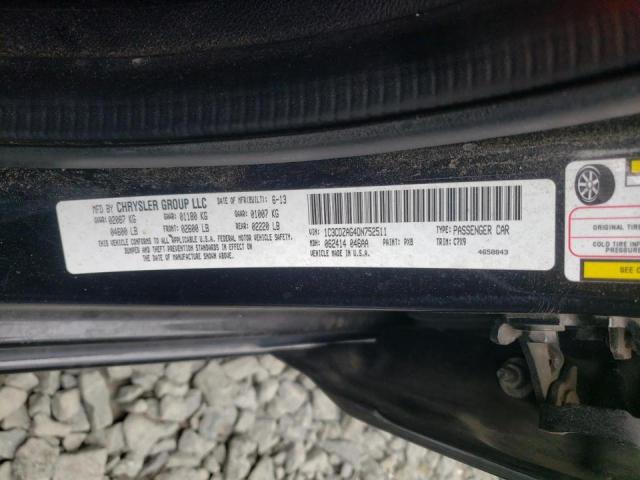Photo 10 from auction – 2013 DODGE AVENGER SE with VIN 1C3CDZAG4DN752511