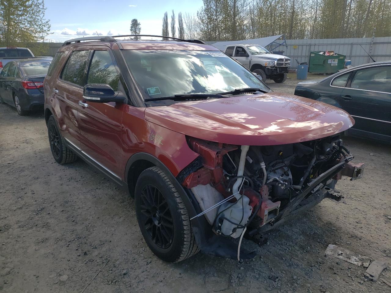FORD EXPLORER X 2014 with VIN 1FM5K7D84EGB23643 - Photo from auction