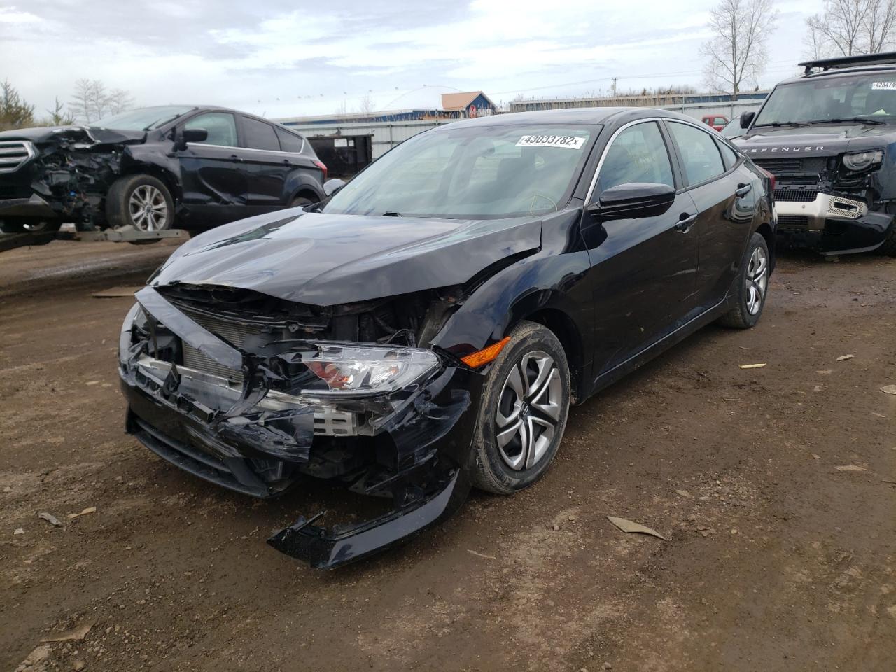 Photo 2 from auction – 2017 HONDA CIVIC LX with VIN 19XFC2F57HE049702