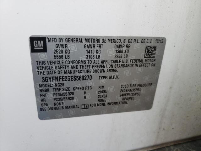 Photo 10 from auction – 2014 CADILLAC SRX PERFOR with VIN 3GYFNFE35ES560270