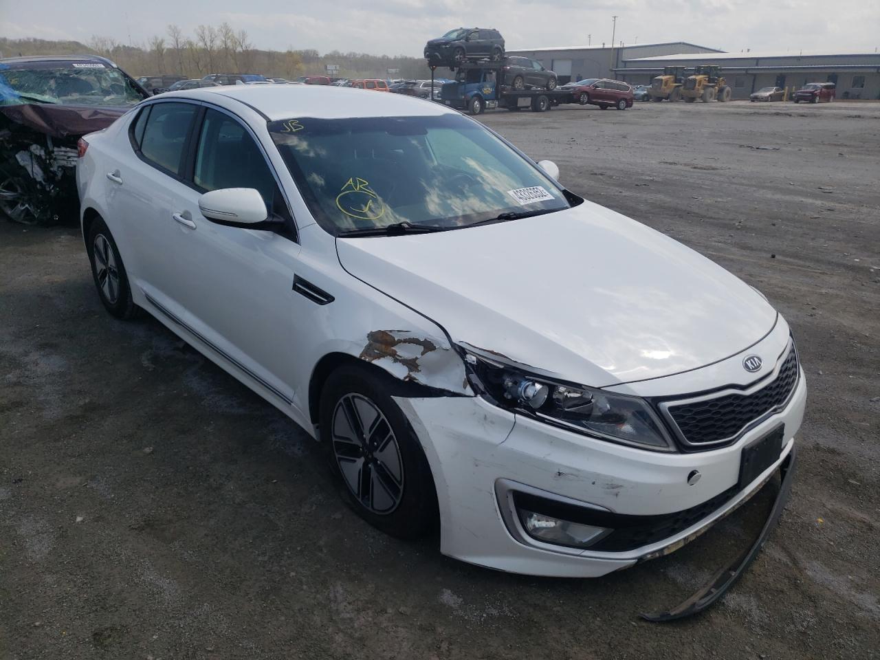 KIA OPTIMA HYB 2012 with VIN KNAGM4AD1C5018166 - Photo from auction