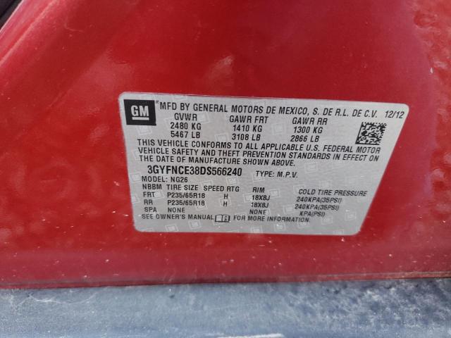Photo 10 from auction – 2013 CADILLAC SRX LUXURY with VIN 3GYFNCE38DS566240