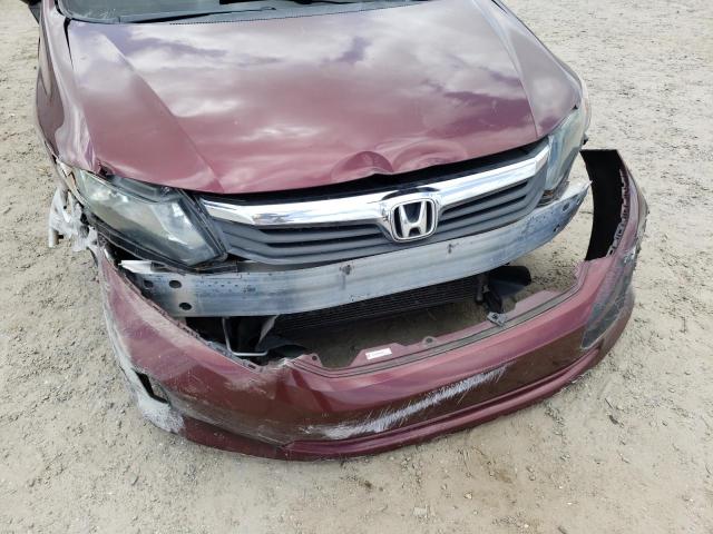 Photo 9 from auction – 2012 HONDA CIVIC LX with VIN 2HGFB2F57CH565463