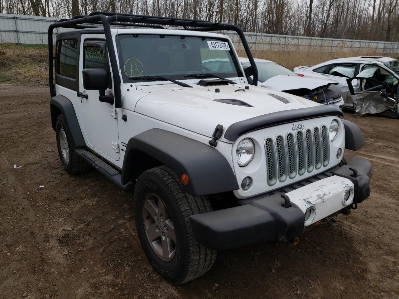 JEEP WRANGLER S 2015 with VIN 1C4AJWAG6FL699318 - Photo from auction
