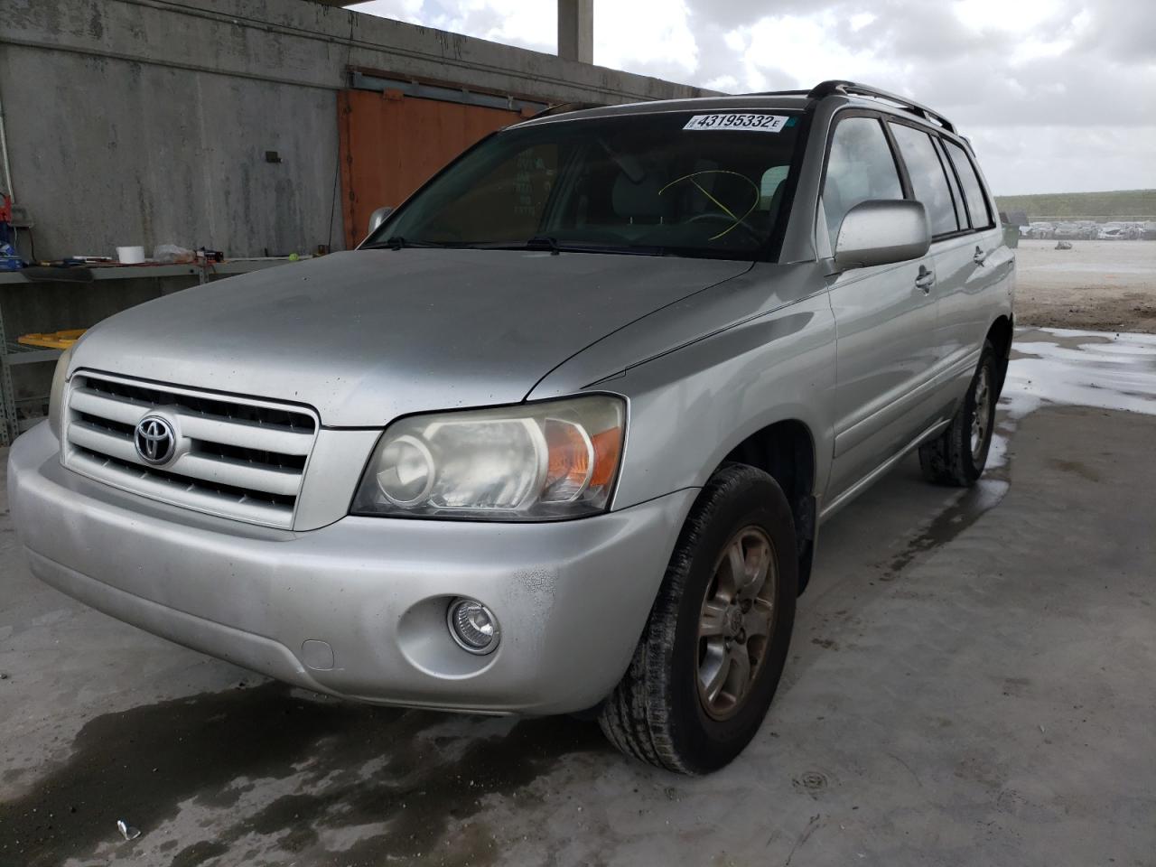 Photo 2 from auction – 2007 TOYOTA HIGHLANDER with VIN JTEGD21A270156066