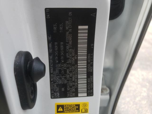 Photo 1 from auction – 2019 TOYOTA HIGHLANDER with VIN 5TDKZRFH0KS564294