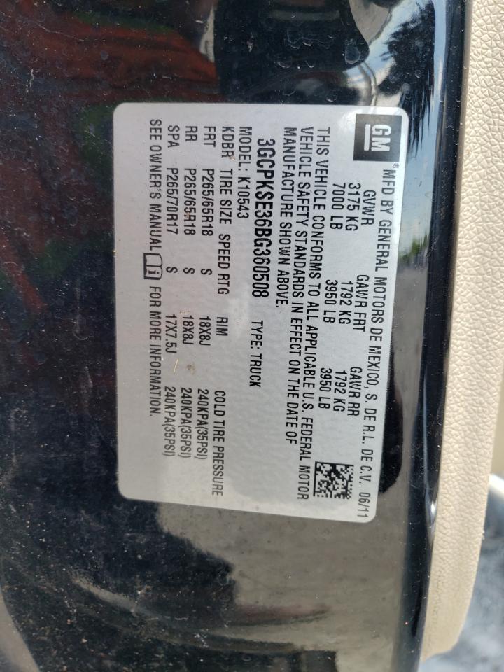 Photo 10 from auction – 2011 CHEVROLET SILVERADO with VIN 3GCPKSE36BG360508