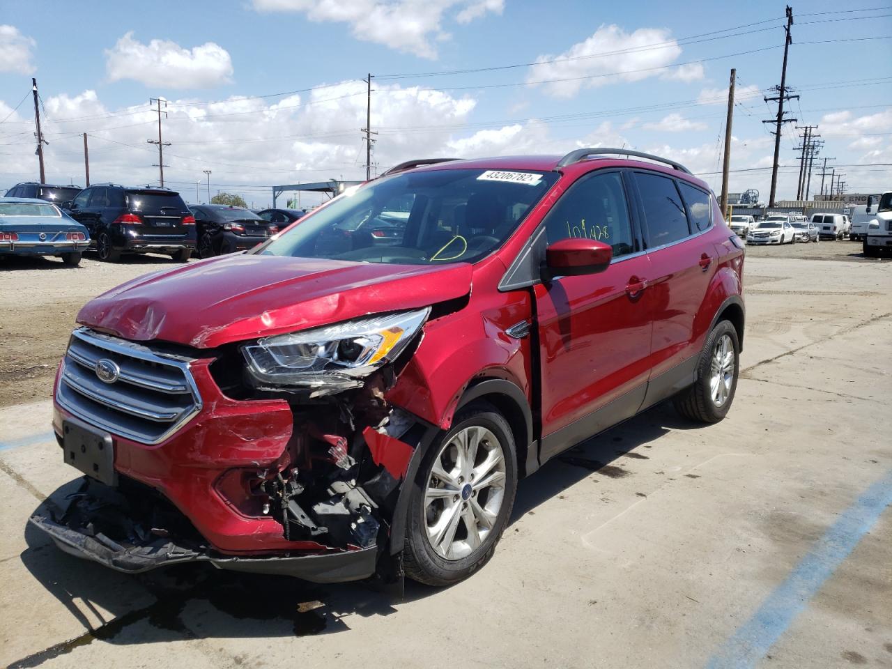 Photo 2 from auction – 2017 FORD ESCAPE SE with VIN 1FMCU0GD1HUC67058