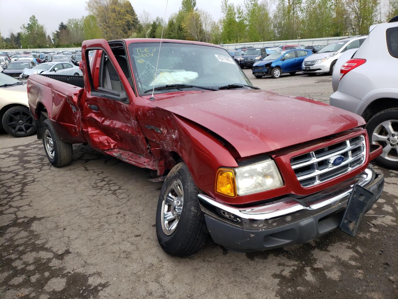 FORD RANGER 2002 with VIN 1FTYR10D32PA54677 - Photo from auction