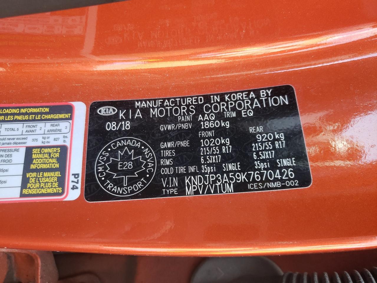 Photo 10 from auction – 2019 KIA SOUL + with VIN KNDJP3A59K7670426