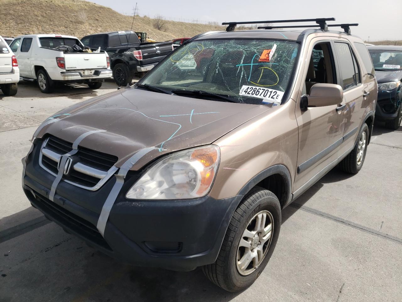 Photo 2 from auction – 2002 HONDA CR-V EX with VIN JHLRD78822C094143