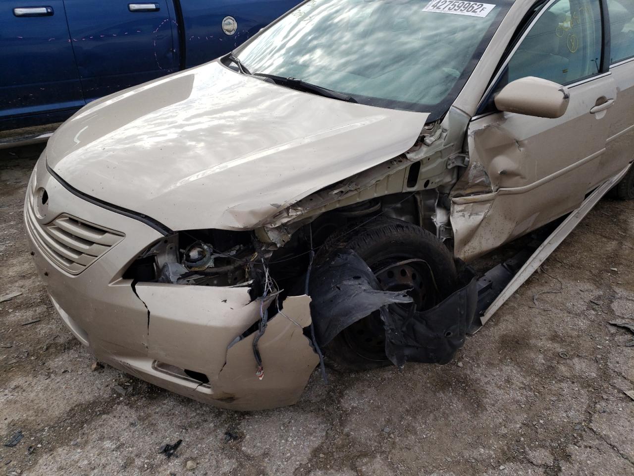 Photo 9 from auction – 2007 TOYOTA CAMRY CE with VIN 4T4BE46K17R008879