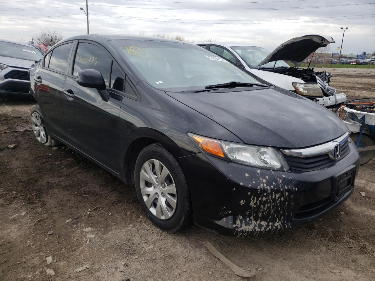 HONDA CIVIC LX 2012 with VIN 19XFB2F55CE060886 - Photo from auction