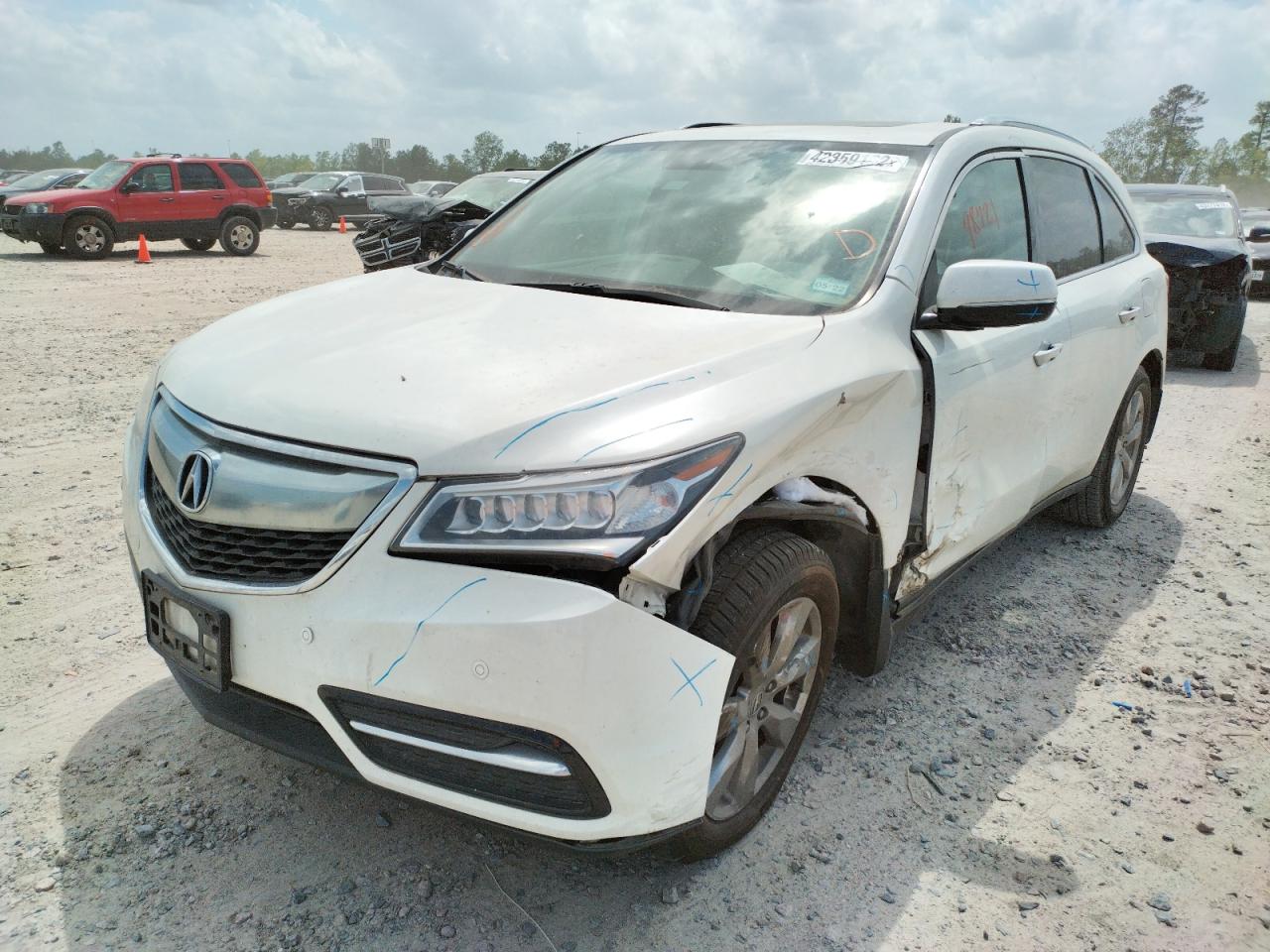 Photo 2 from auction – 2014 ACURA MDX ADVANC with VIN 5FRYD3H86EB019940