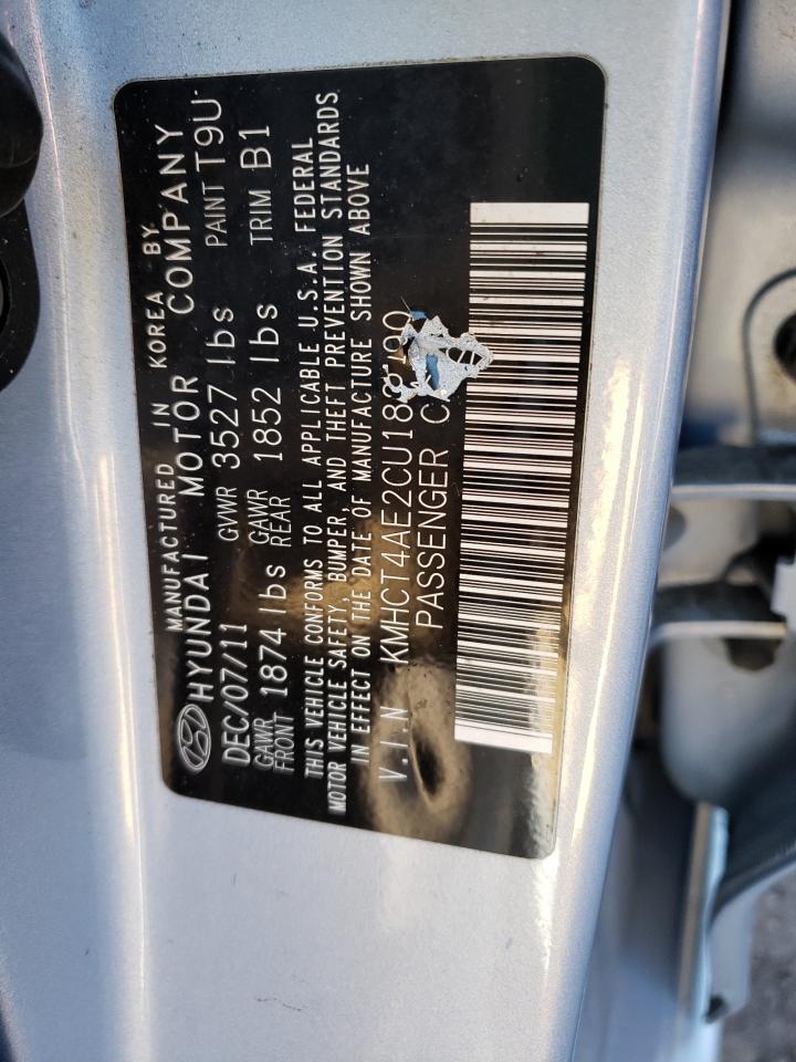 Photo 10 from auction – 2012 HYUNDAI ACCENT GLS with VIN KMHCT4AE2CU183190