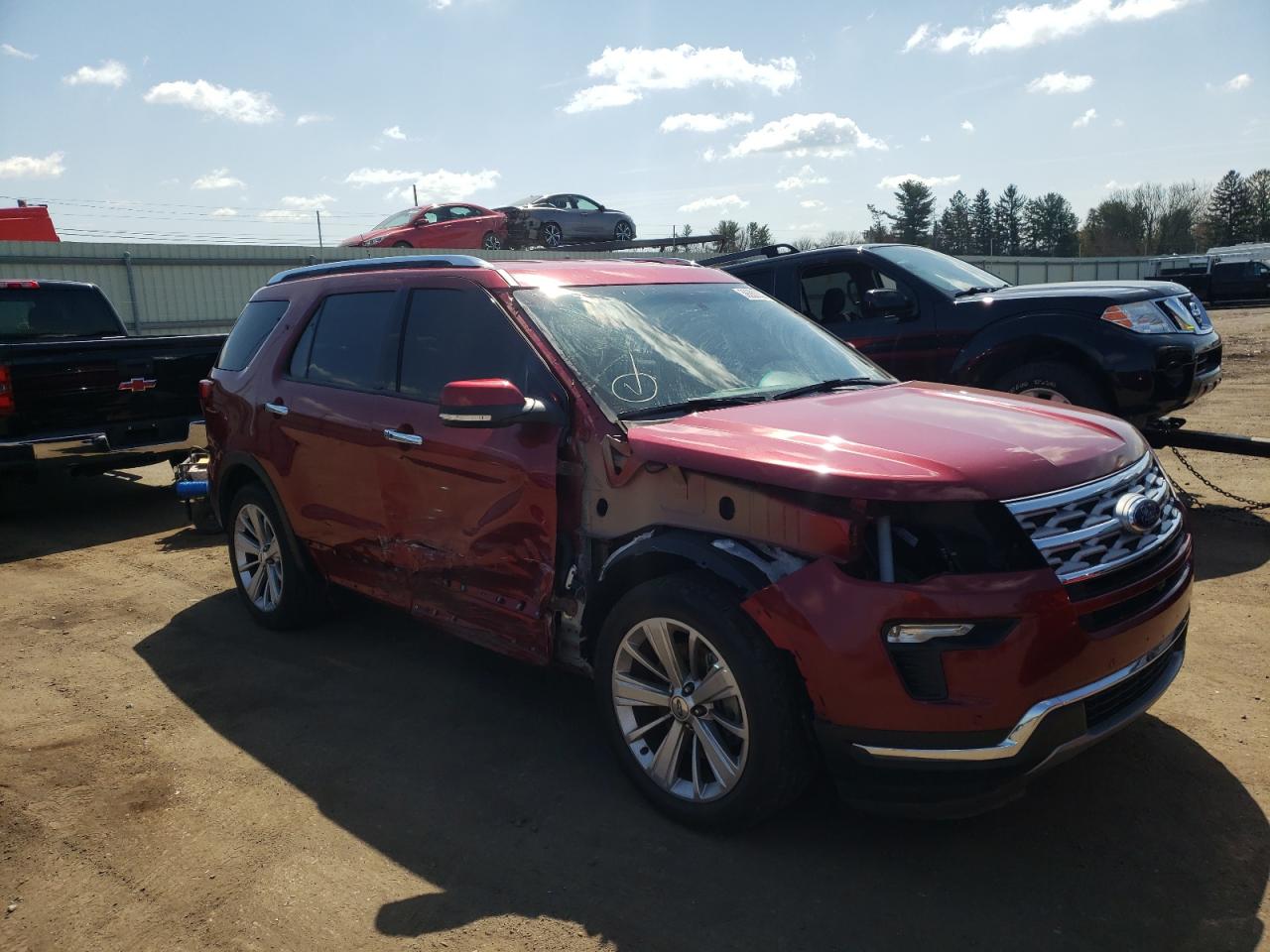 FORD EXPLORER L 2019 with VIN 1FM5K7F80KGA97356 - Photo from auction