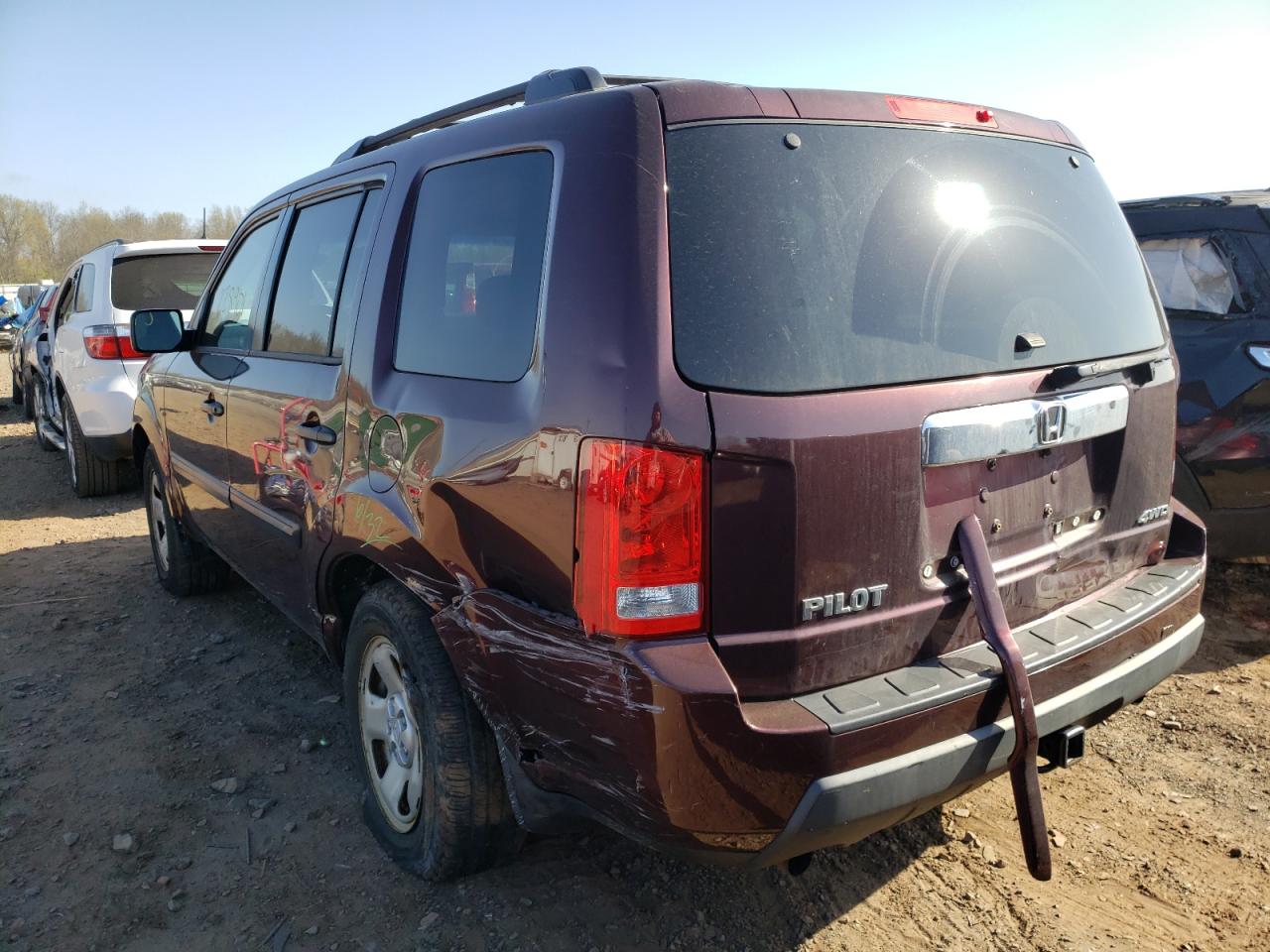 Photo 3 from auction – 2009 HONDA PILOT LX with VIN 5FNYF48299B054846