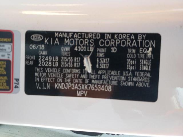 Photo 10 from auction – 2019 KIA SOUL + with VIN KNDJP3A5XK7653408