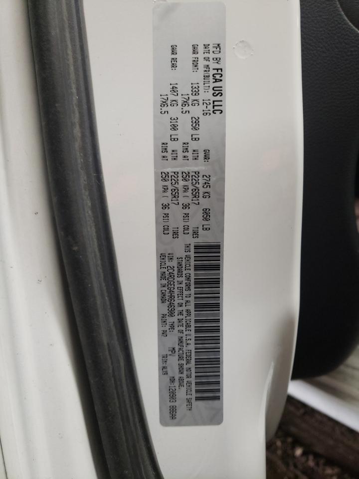 Photo 10 from auction – 2017 DODGE GRAND CARA with VIN 2C4RDGEG4HR646900