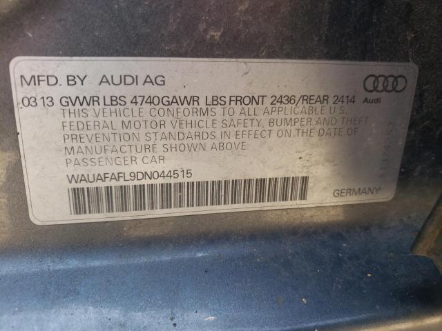 Photo 10 from auction – 2013 AUDI A4 PREMIUM with VIN WAUAFAFL9DN044515