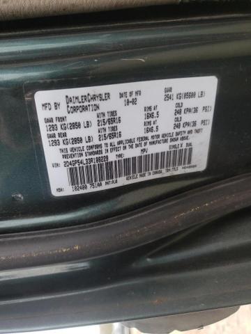 Photo 10 from auction – 2003 DODGE GRAND CARA with VIN 2D4GP54L33R188229