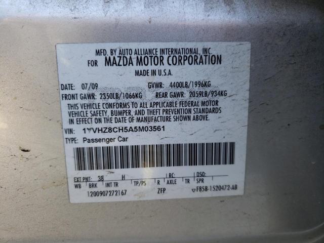 Photo 10 from auction – 2010 MAZDA 6 with VIN 1YVHZ8CH5A5M03561