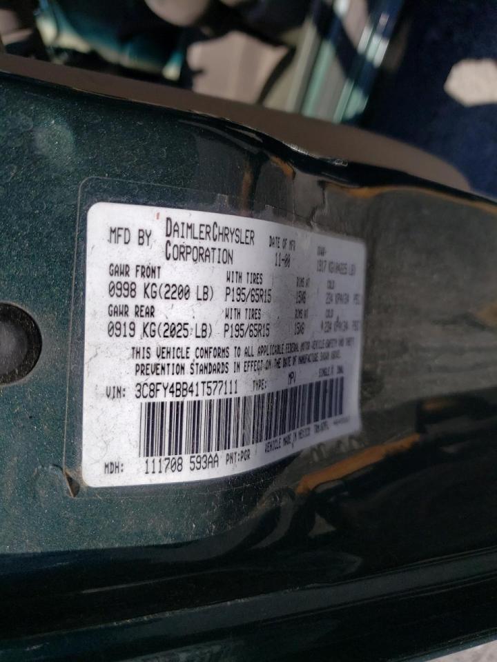 Photo 10 from auction – 2001 CHRYSLER PT CRUISER with VIN 3C8FY4BB41T577111