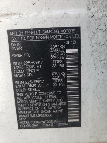 Zdjęcie 10 z aukcji – 2018 NISSAN ROGUE S z VIN KNMAT2MT3JP559336