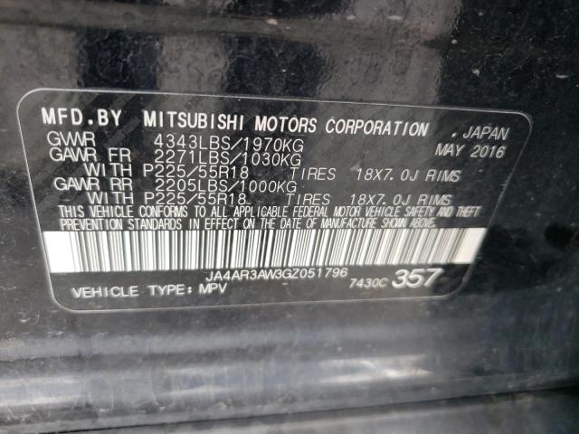 Photo 10 from auction – 2016 MITSUBISHI OUTLANDER with VIN JA4AR3AW3GZ051796