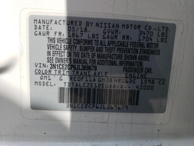Photo 10 from auction – 2018 NISSAN VERSA NOTE with VIN 3N1CE2CP6JL369679