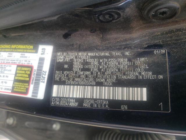 Photo 10 from auction – 2008 TOYOTA TUNDRA DOU with VIN 5TFBV54108X050488