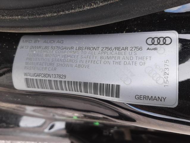 Photo 10 from auction – 2013 AUDI A6 PRESTIG with VIN WAUJGAFC8DN137829