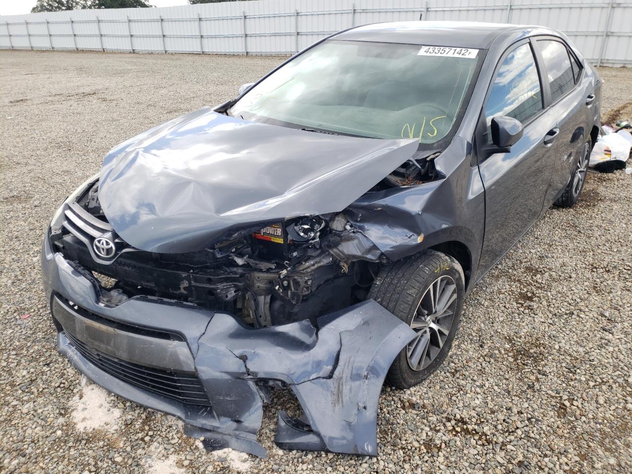 Photo 2 from auction – 2016 TOYOTA COROLLA L with VIN 5YFBURHEXGP451342