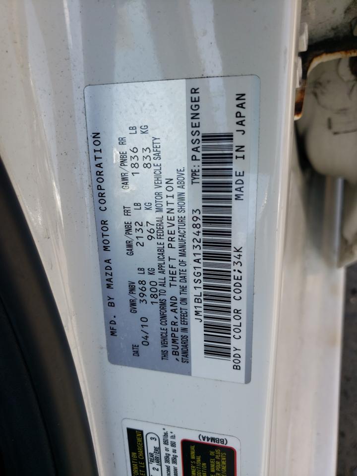 Photo 10 from auction – 2010 MAZDA 3 I with VIN JM1BL1SG1A1324893