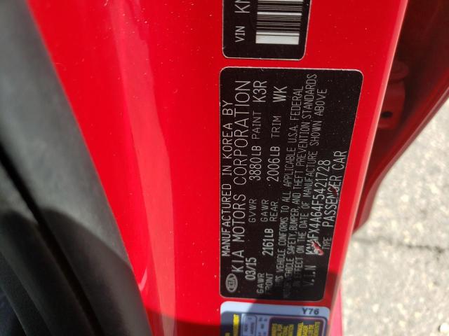 Photo 10 from auction – 2015 KIA FORTE LX with VIN KNAFX4A64F5421728