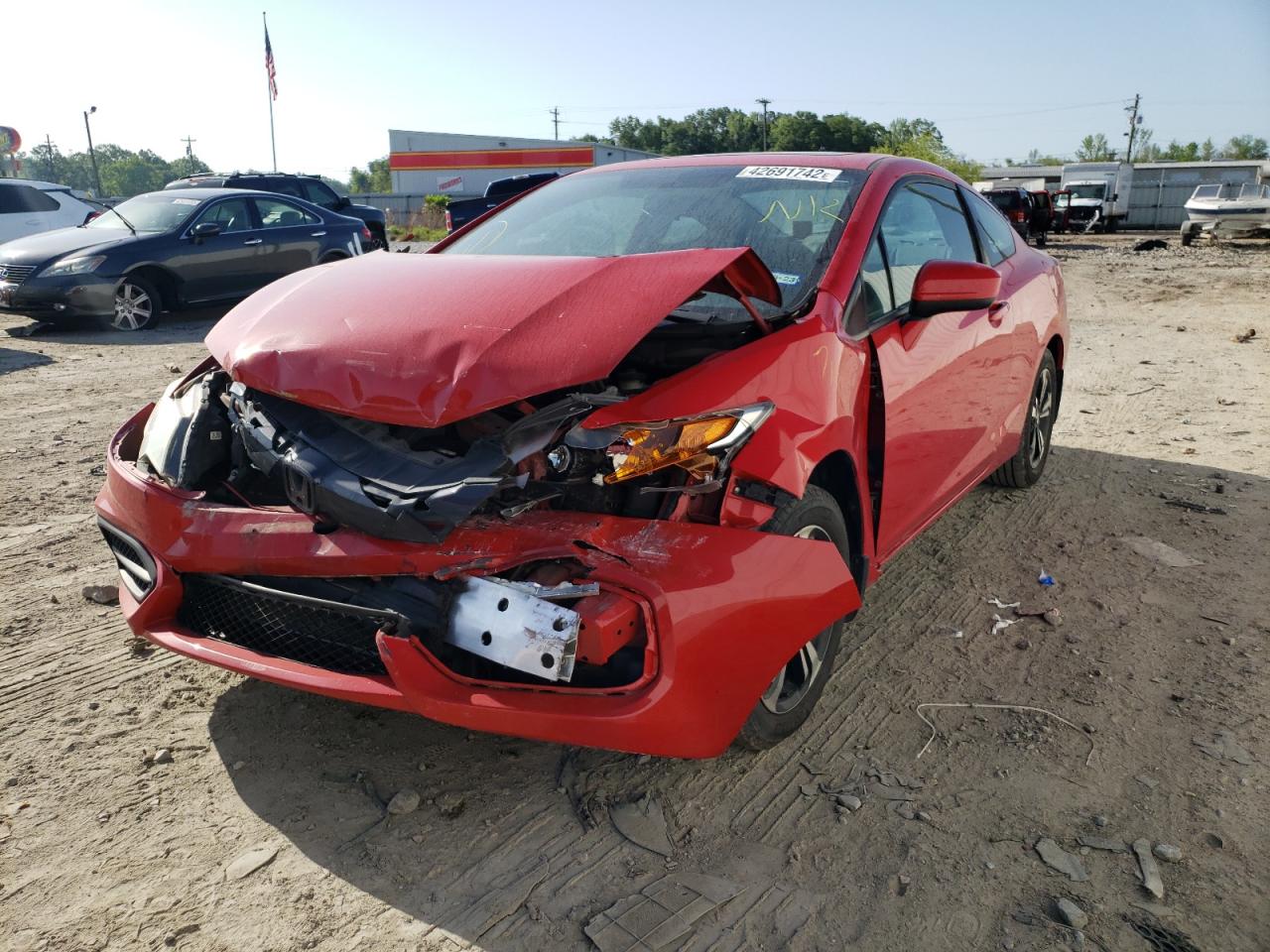 Photo 2 from auction – 2015 HONDA CIVIC EX with VIN 2HGFG3B81FH512169