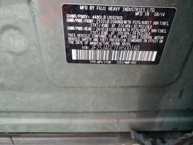 Photo 10 from auction – 2015 SUBARU FORESTER 2 with VIN JF2SJAGC1FH500160