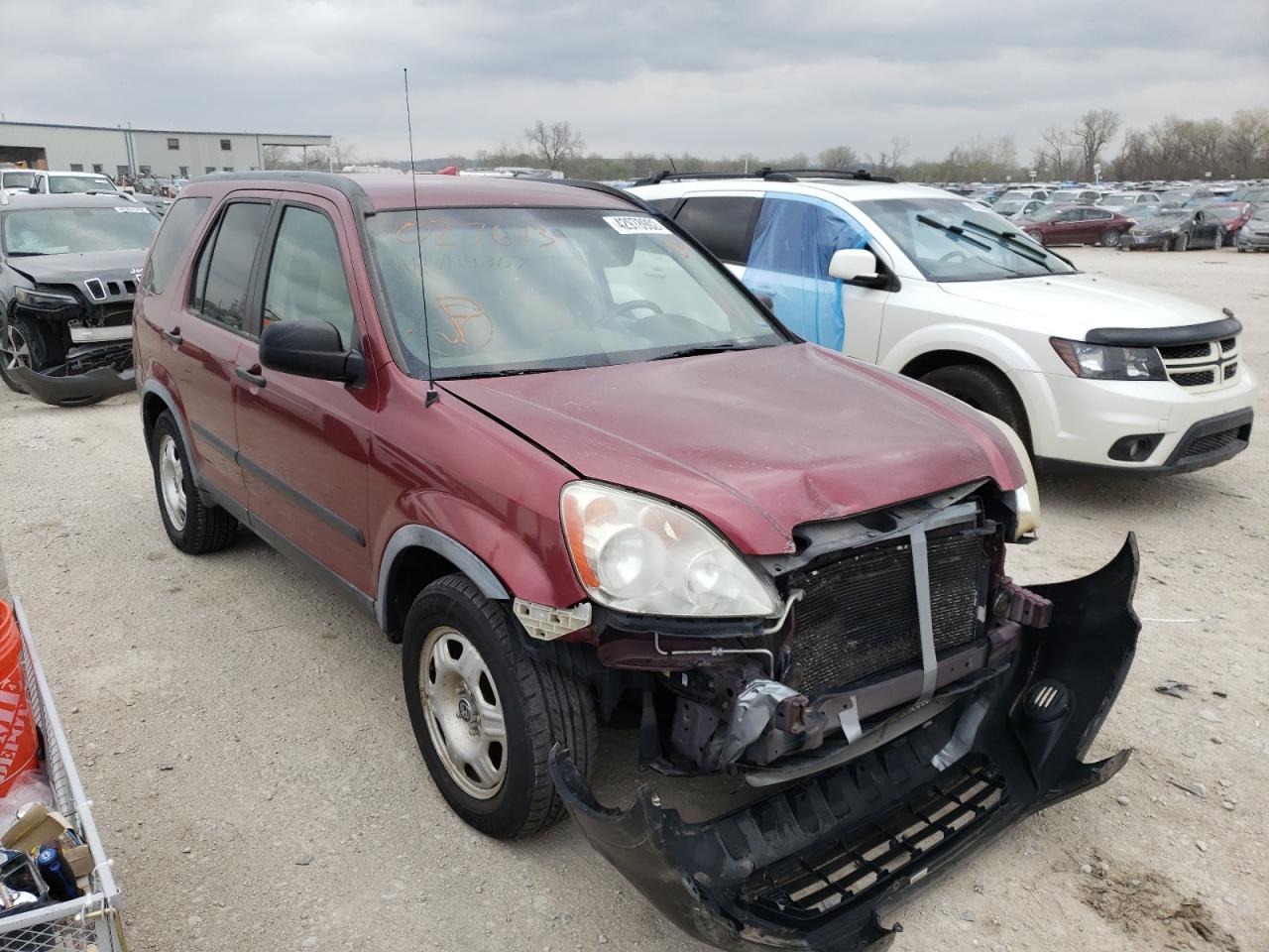 HONDA CR-V LX 2006 with VIN JHLRD68576C027673 - Photo from auction