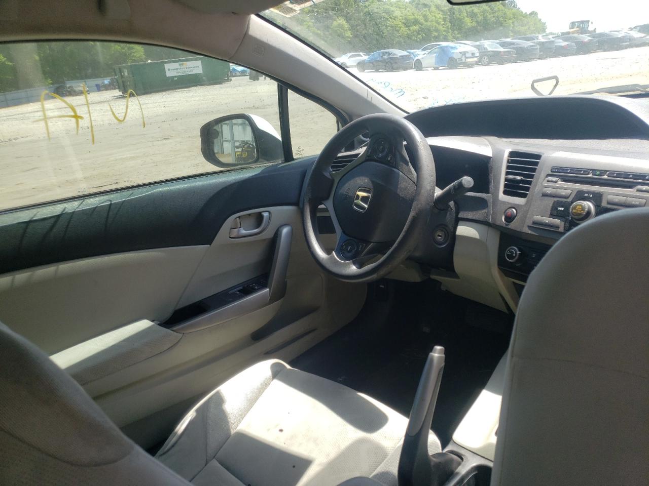 Photo 9 from auction – 2012 HONDA CIVIC LX with VIN 2HGFG3B50CH547271