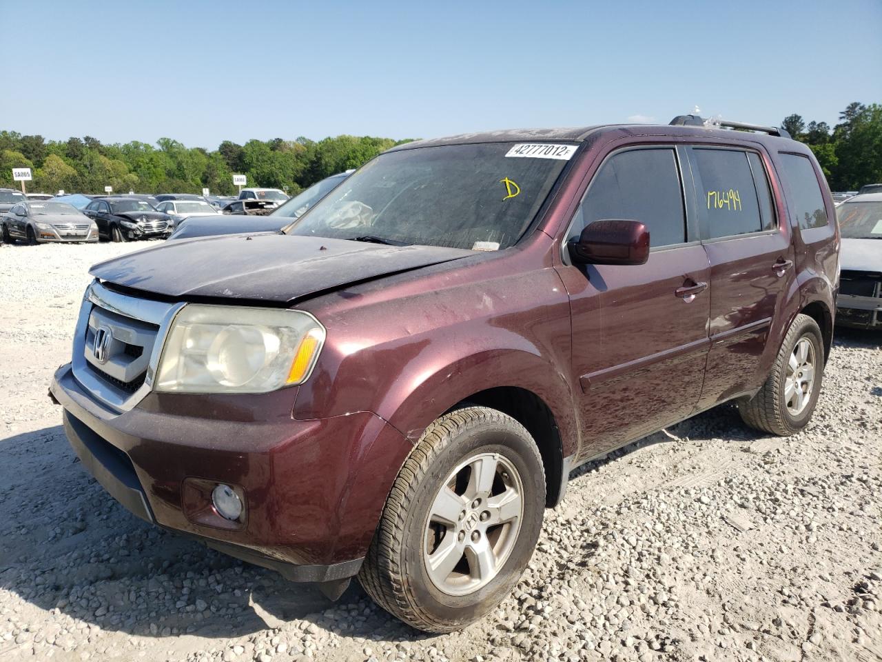 Photo 2 from auction – 2009 HONDA PILOT EXL with VIN 5FNYF48509B021633