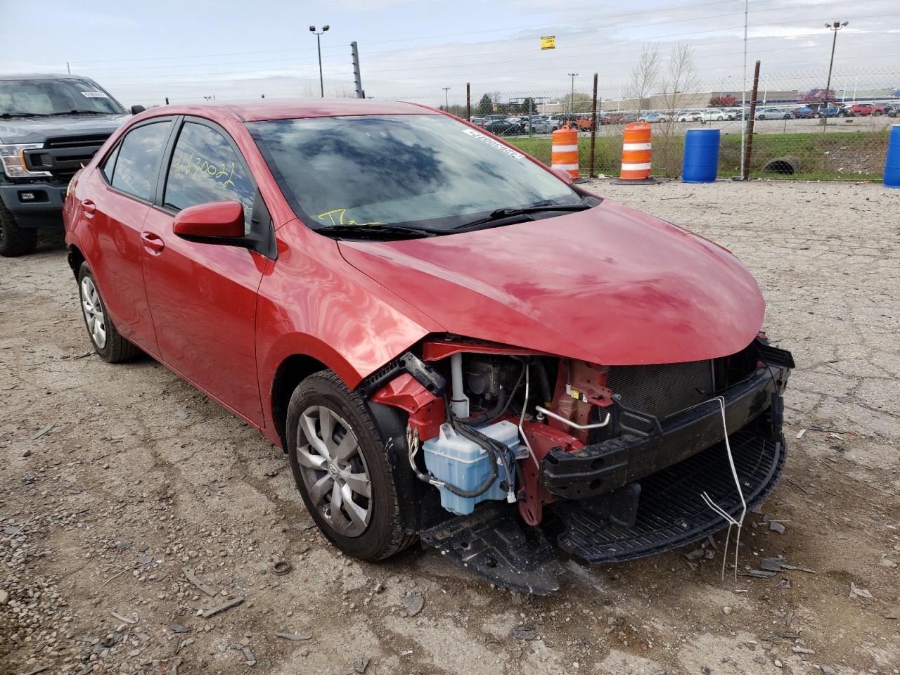 TOYOTA COROLLA L 2014 with VIN 5YFBURHEXEP096704 - Photo from auction