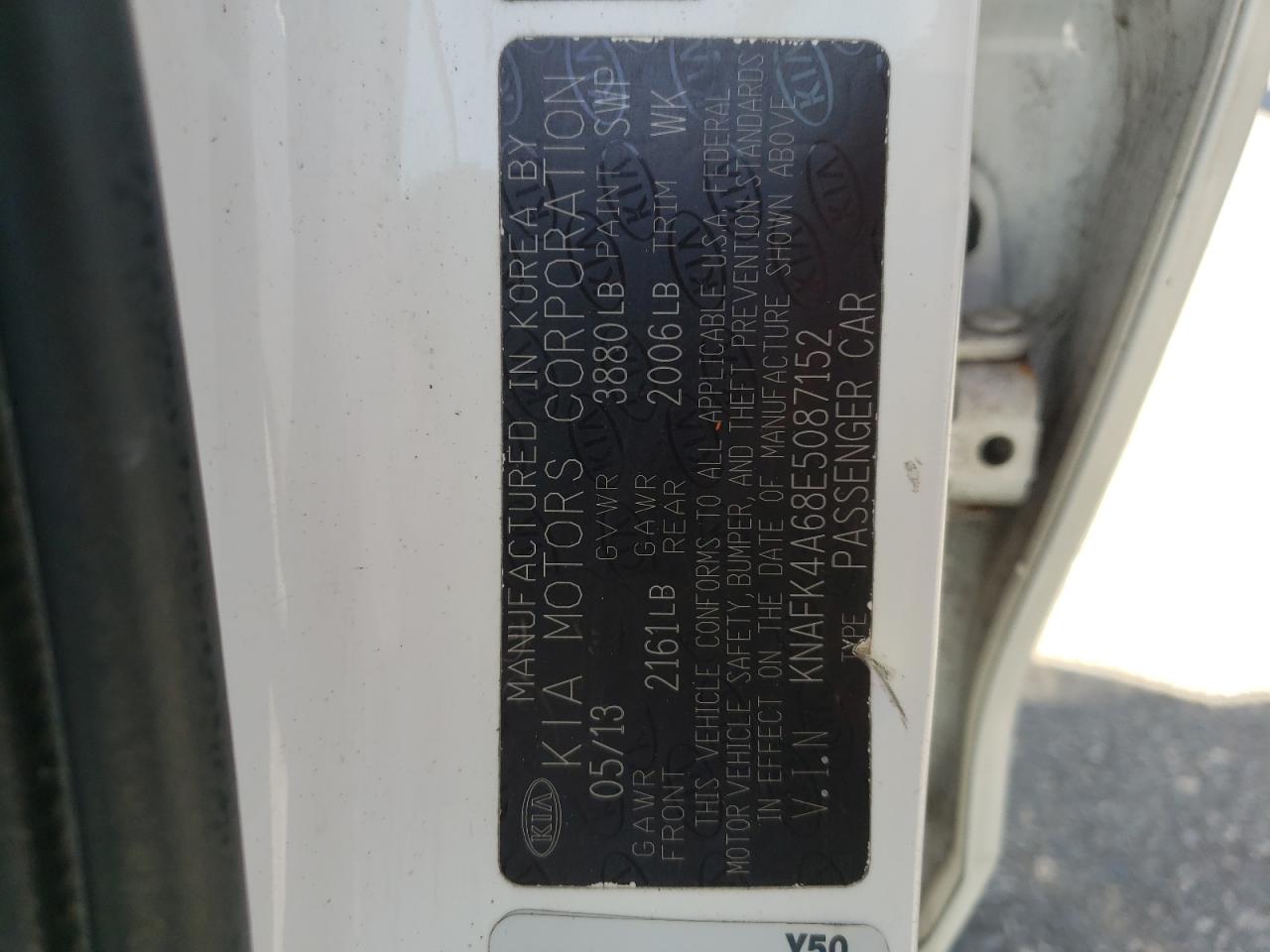 Photo 10 from auction – 2014 KIA FORTE LX with VIN KNAFK4A68E5087152